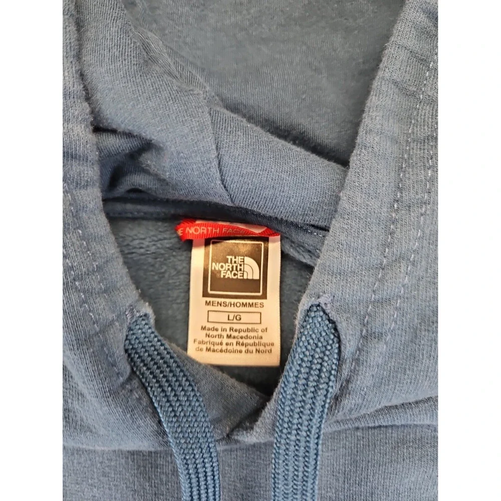 The North Face Mens Large Blue Hoodie Mt Everest  Graphics Excellent 1721